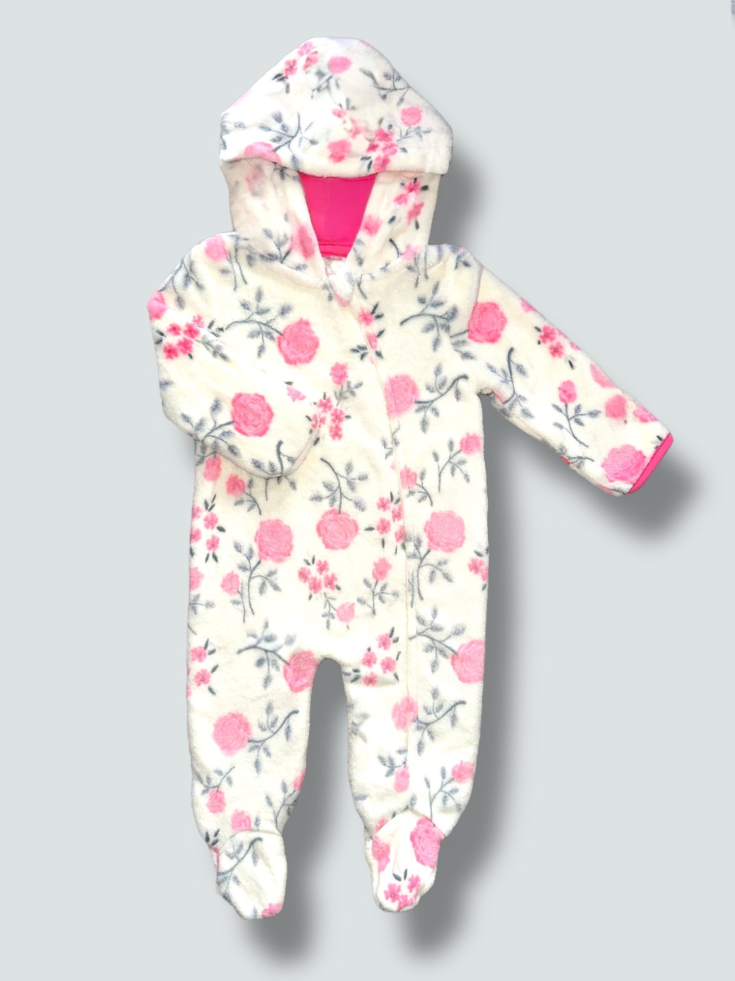 Girls Hooded Jumpsuit - Little Blossom