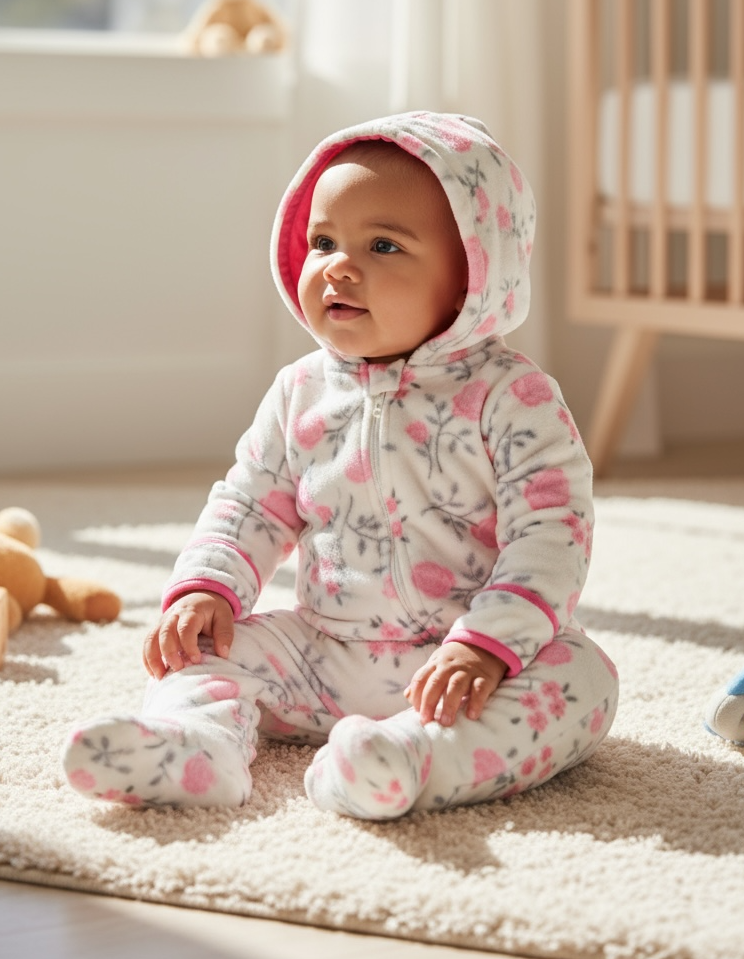 Girls Hooded Jumpsuit