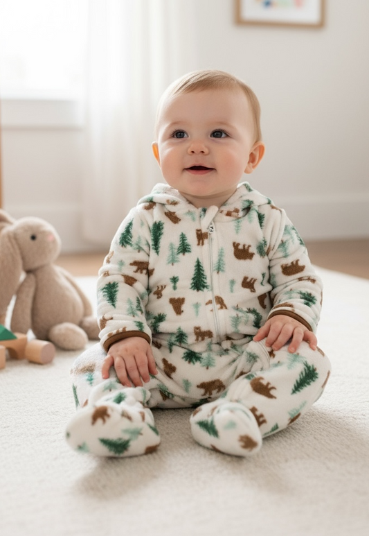 Boys Hooded Bodysuit