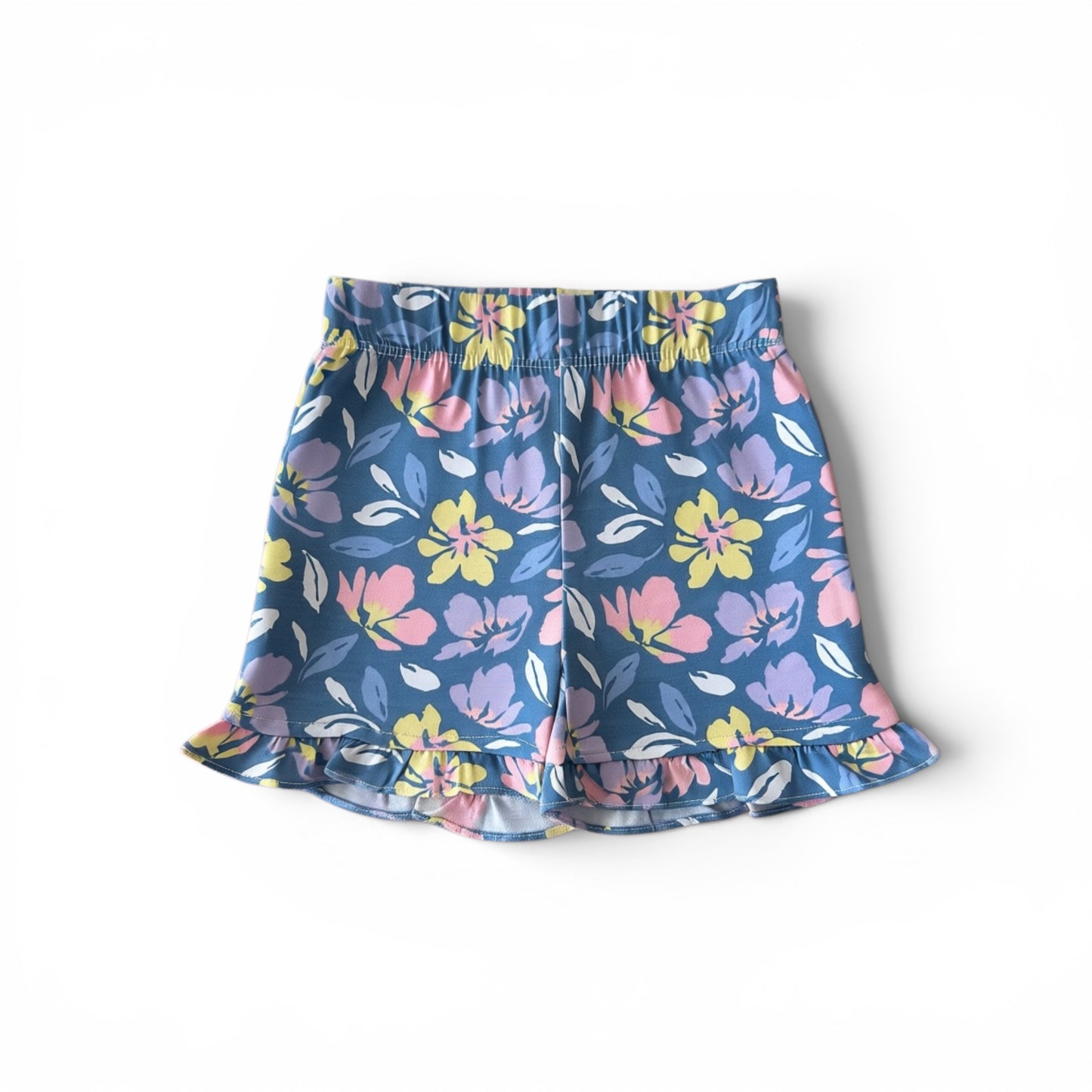Real Love Toddler Girls Sleeveless Top & Shorts Set - Blue Floral