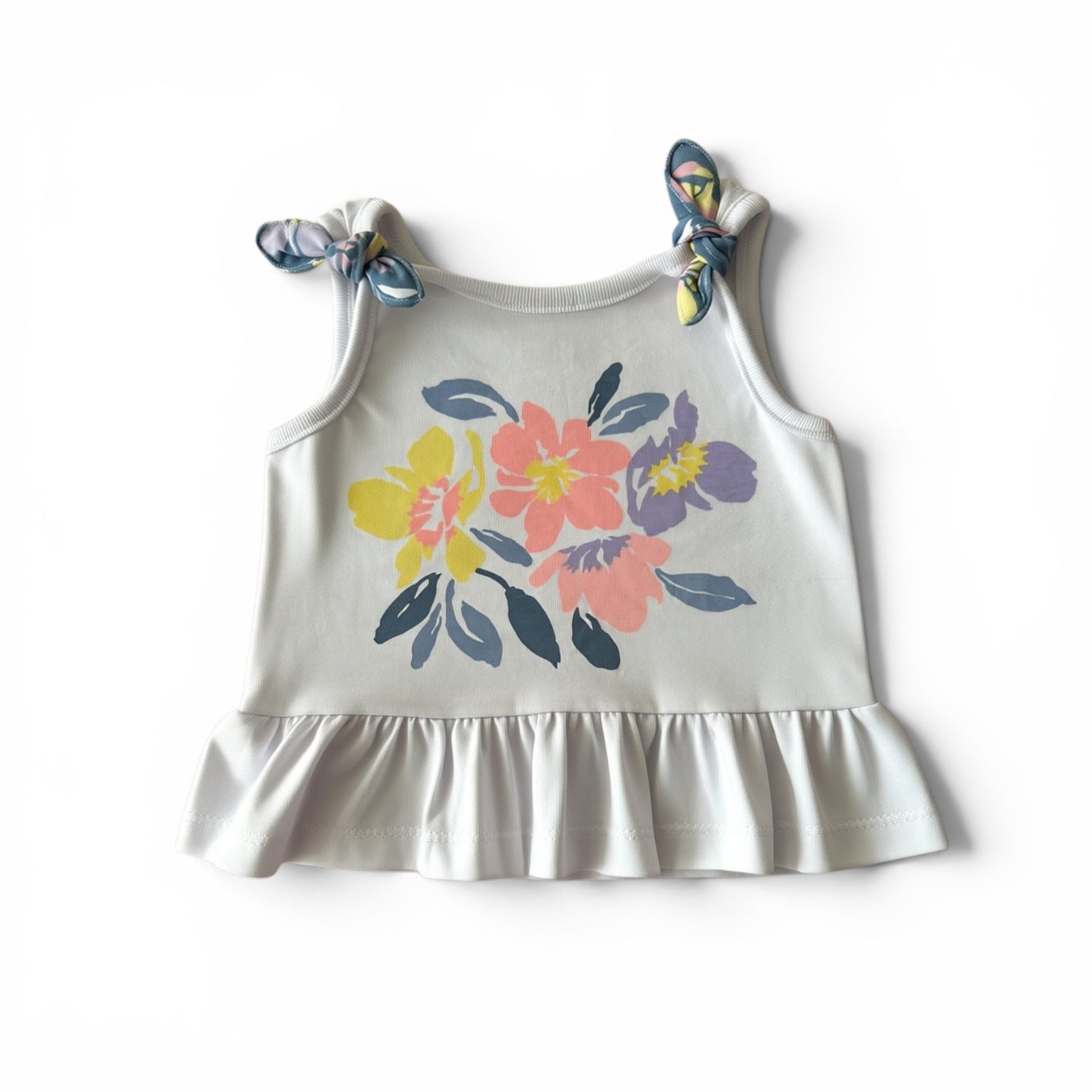 Real Love Toddler Girls Sleeveless Top & Shorts Set - Blue Floral