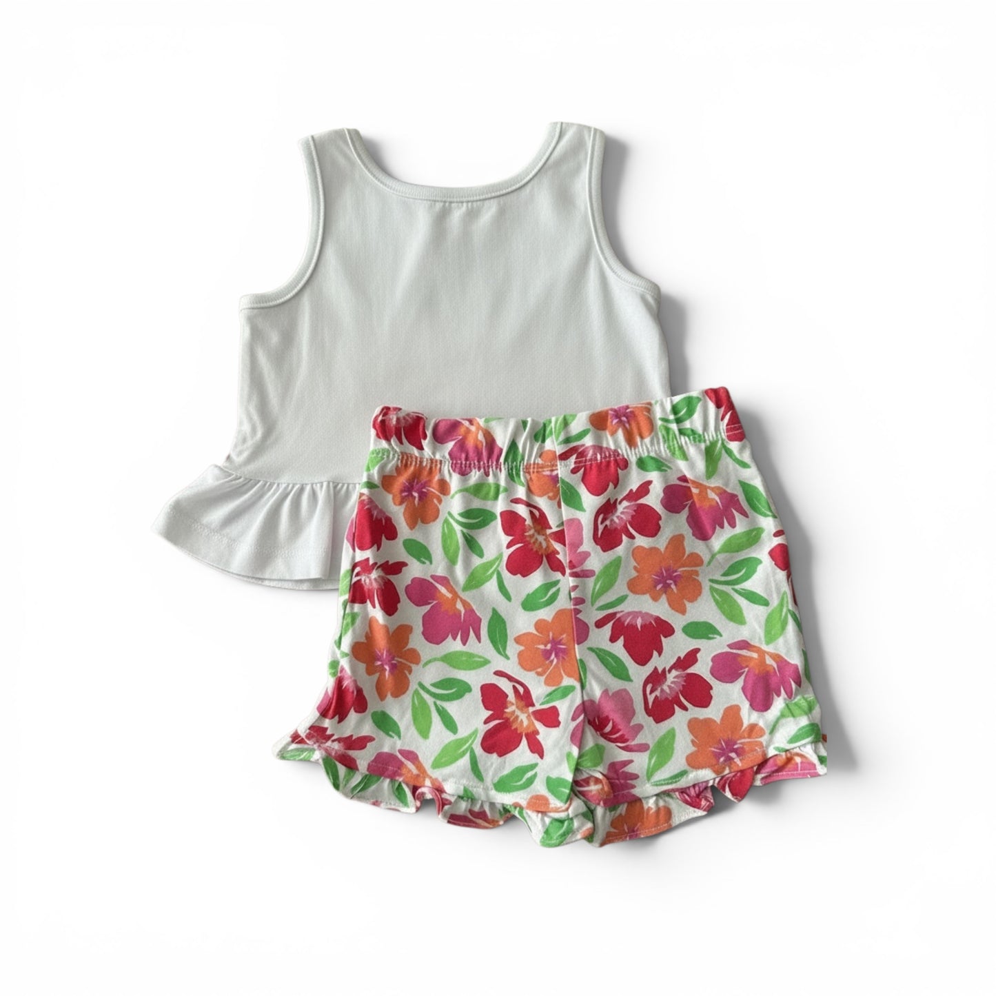 Real Love Toddler Girls Sleeveless Top & Shorts Set - Pink Floral