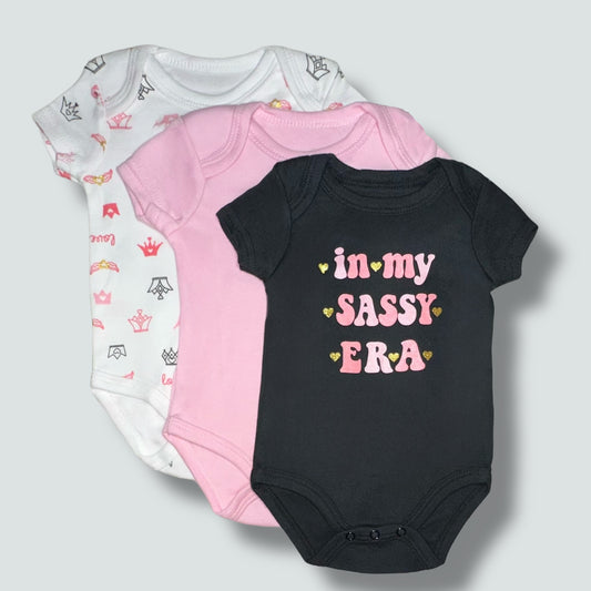 Girls 3 Pack Creeper