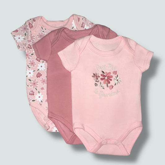 Girls 3 Pack Creeper