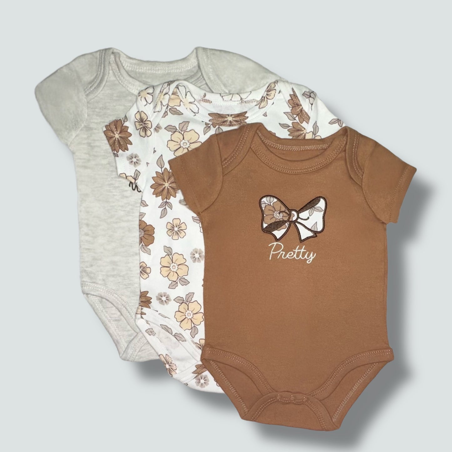 Girls 3 Pack Creeper