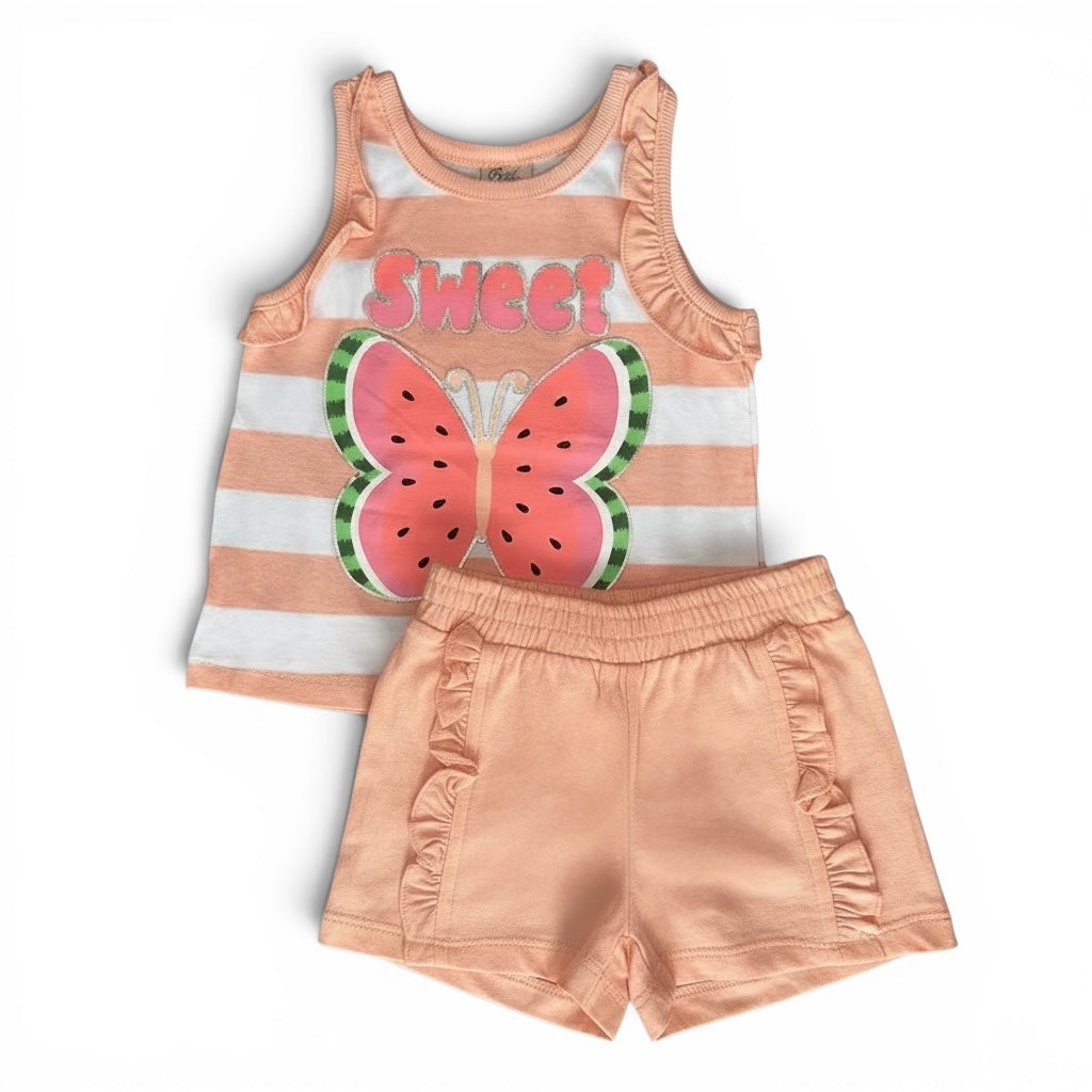 Real Love Toddler Girls Sleeveless Top & Shorts Set